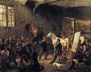 VERNET, Claude-Joseph The Artist's Studio oil